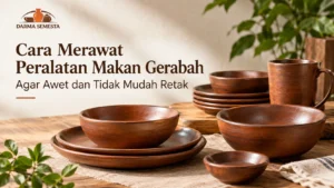 Cara merawat peralatan makan gerabah agar awet dan tidak mudah retak